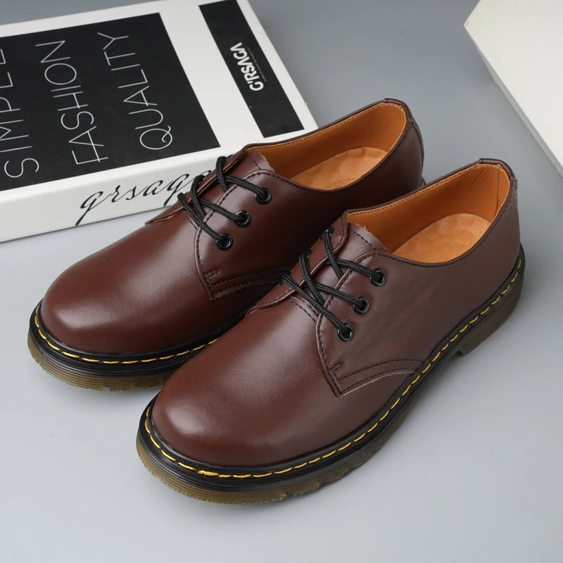 Men's genuine leather formal shoes work shoes classic business casual leather shoes fashionable women's shoes plus size shoes