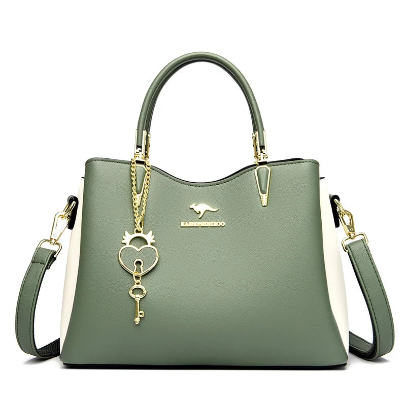 Ladies Quality Leather Shoulder Bags 2023 Luxury Handbags For Womens Designer Fashion Large Capacity Casual Tote Bag Sac A Main