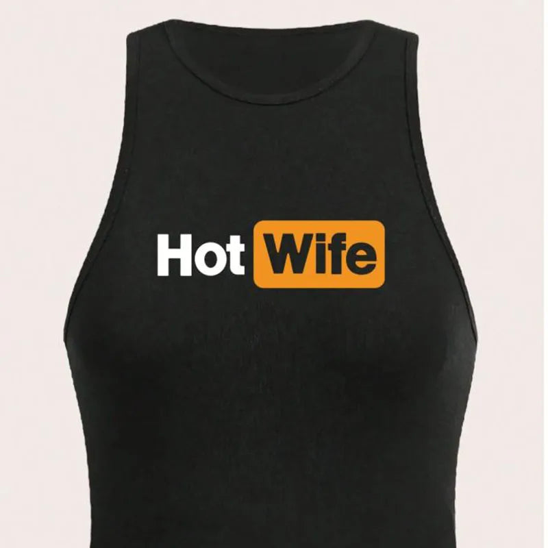 2025 Summer New Women's Casual Minimalist Solid Color Tank Top! Minimalist American English Print, Slimming & Flattering