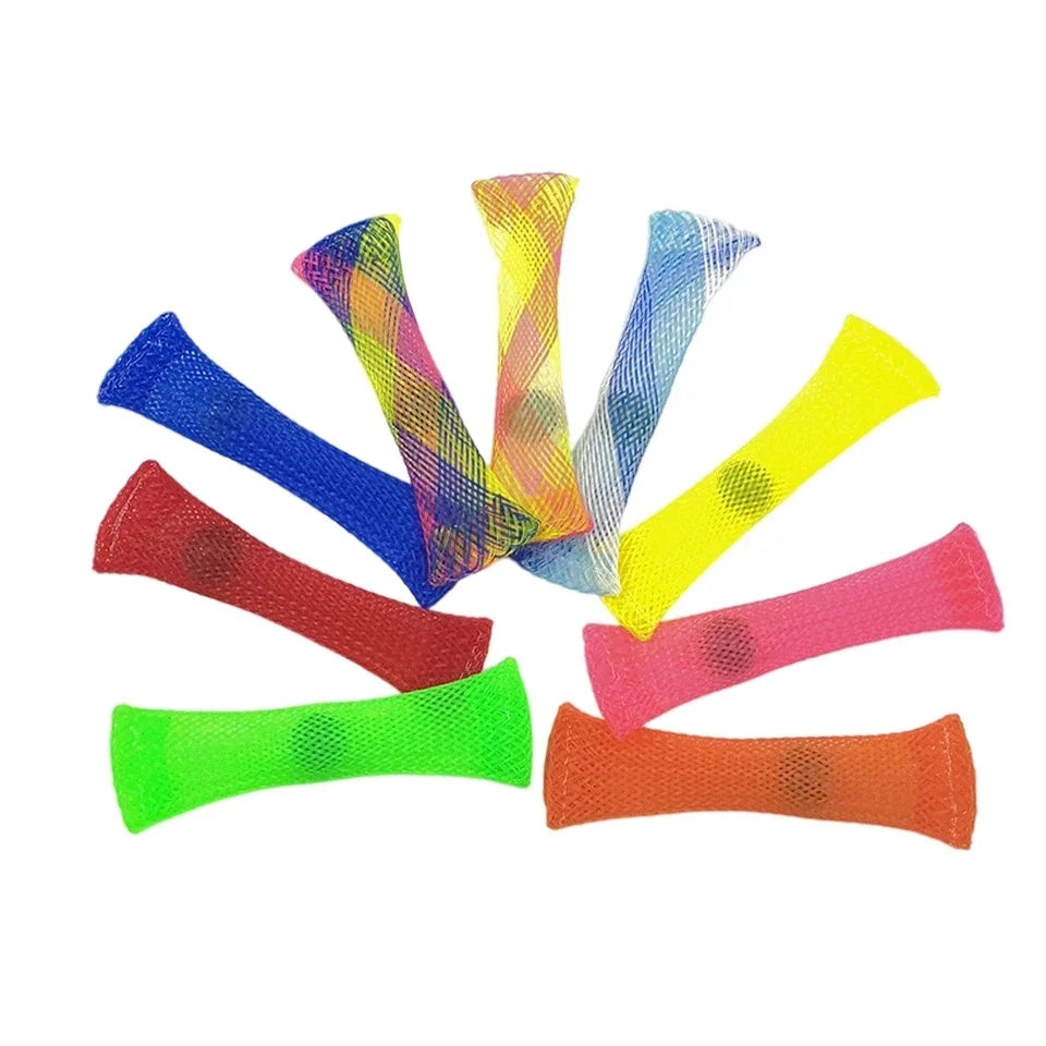 Marble Sensory Toys Marbles Ball Autism Anxiety Therapy Toy Stress Relief Hand Braided Mesh Easy Bend Fidget Toys for Kids Gift