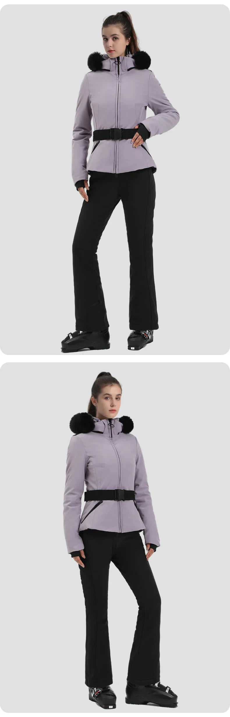 Ski Jackets 2025 Mountain Winter Hooded Woman Snowboard Clothes Outdoor Sports Skiing Overcoats Windproof Thermal Snow Tracksuit