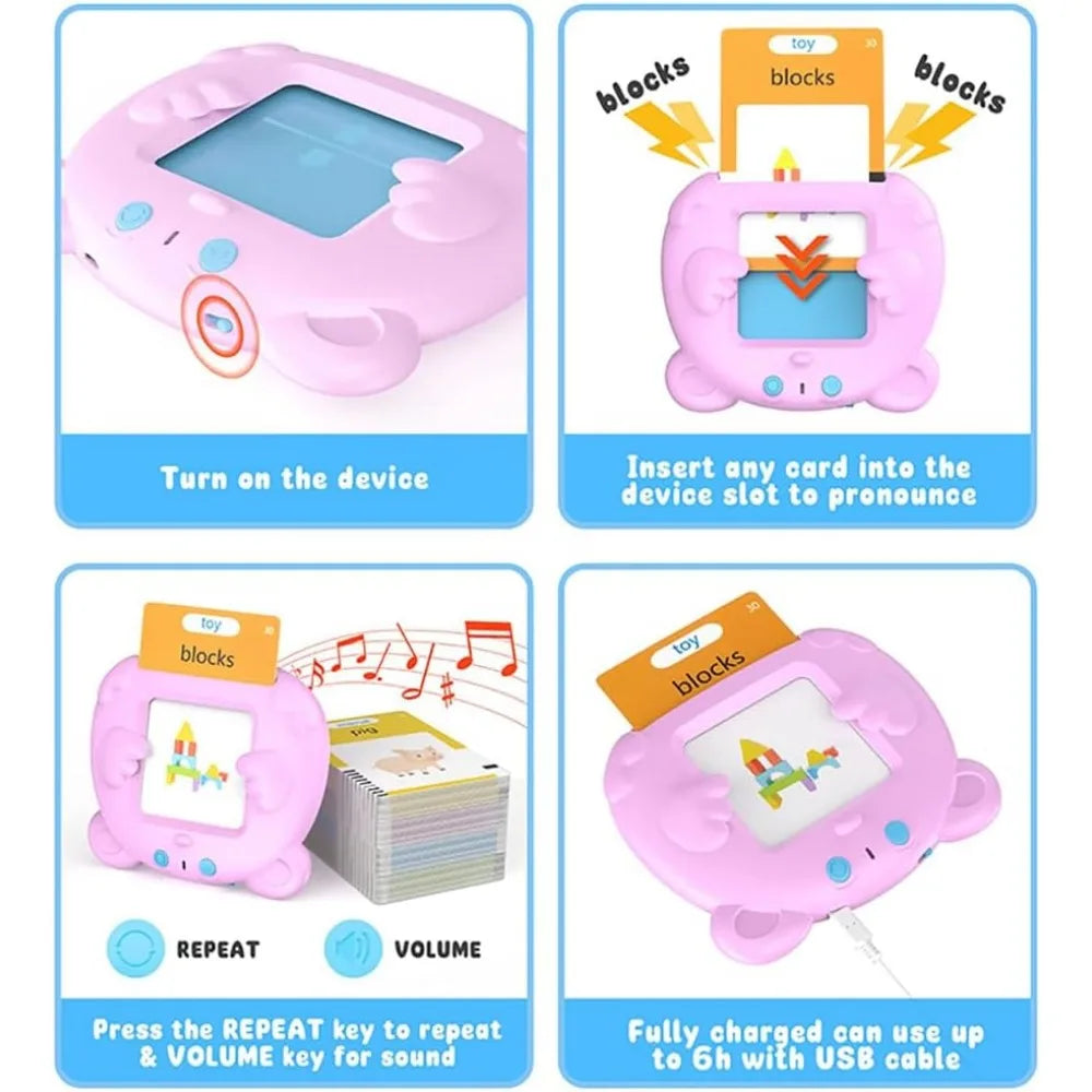 Toddler Toys for Boys Girls Autism Sensory Toys Learning Montessori Toys Speech Therapy Toys 224 Sight Words Talking Flash Cards