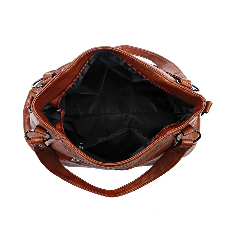 Fashionable Simple Handbag Famous Luxury Designer Women Tote Bag High Quality Soft Leather Large Capacity Women's Shoulder Bags
