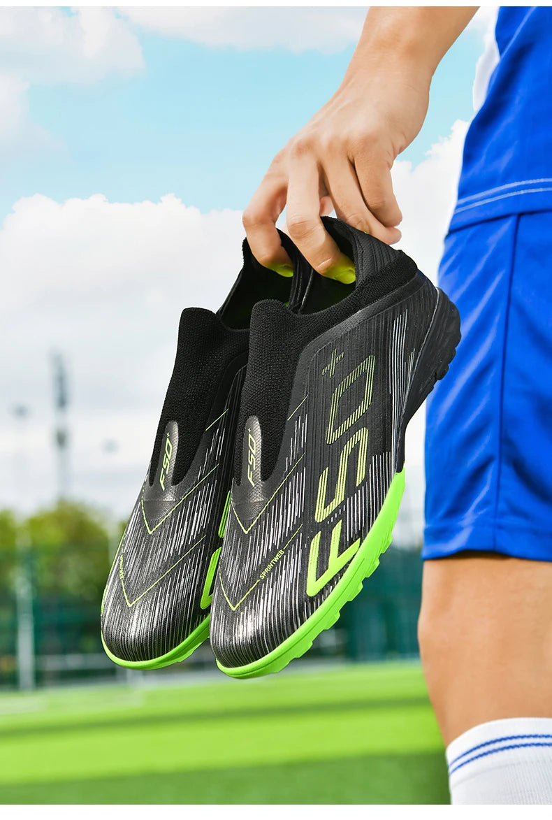 New Men's Football Boots Turf Comfortable Soccer Shoes Sport Ultralight Fg Grass Cleats Futsal Non Slip Indoor Adult Non-Slip