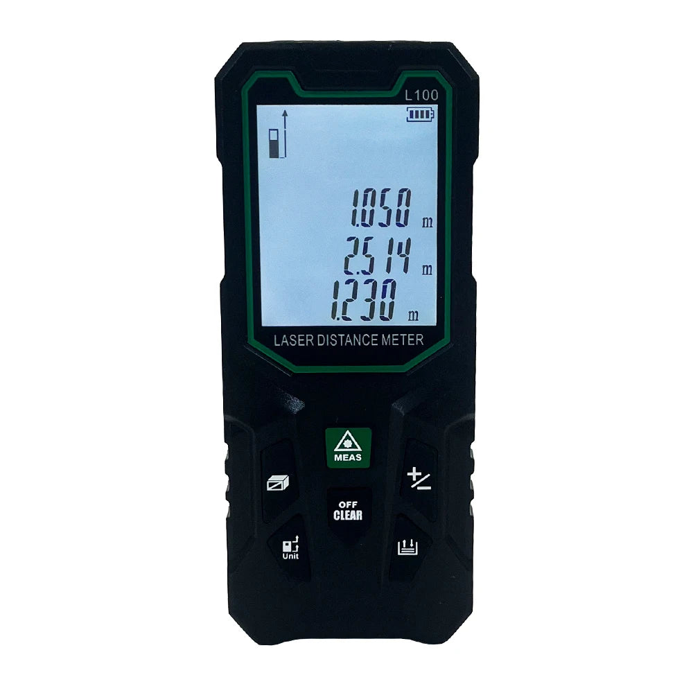 Heipoe 50/70/100/120m green beam laser distance meter with LCD Distance,Area,Volume Measure Tool Laser Range Finder