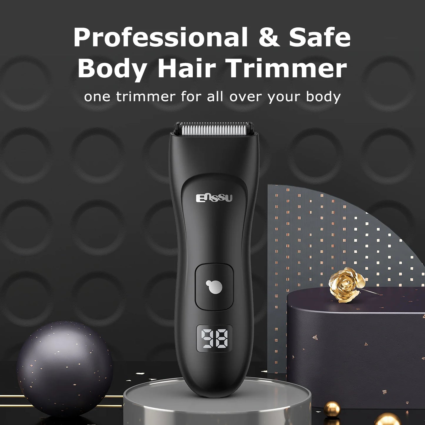 Mens Body Hair Trimmer for Men Balls Women Lady Shaver Hair Removal Bikini Trimmer Groin & Body Shaver Groomer Arm Beard Razor