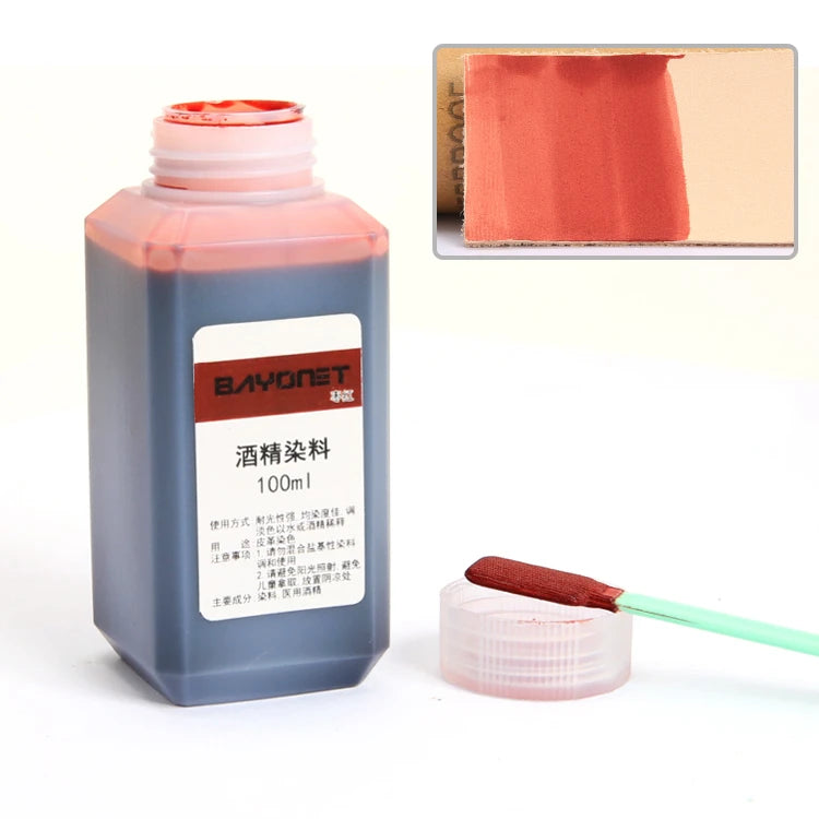 100ml 16 Color Leather Alcohol Dye Can Be Diluted Dyeing Paint DIY Leather Products Vegetable Tanning Repair Refurbished Dyeing