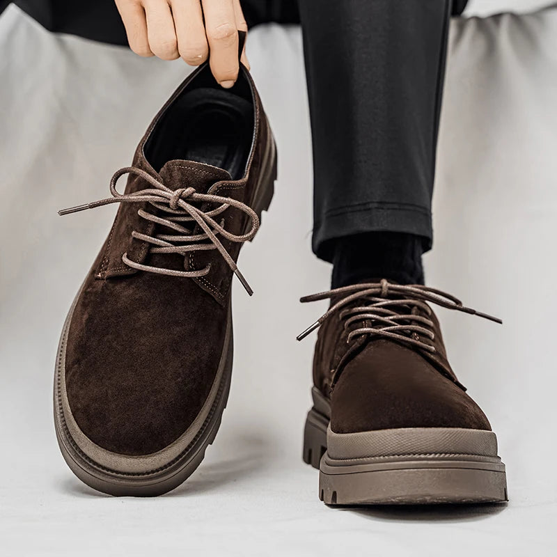 Men's Thick Soled Business Casual Shoes Are Fashionable Versatile and Simple Men's Formal Shoes