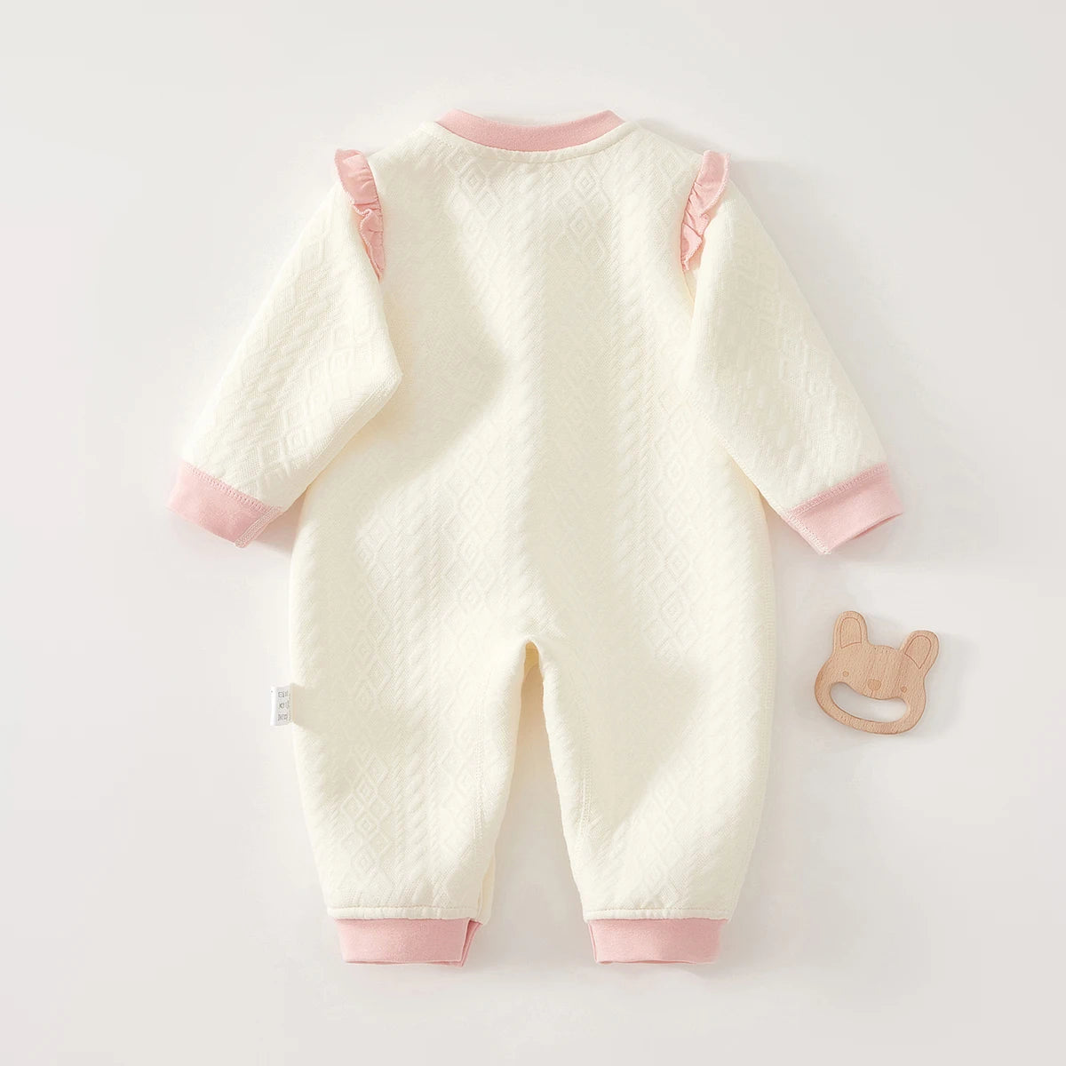 Baby Clothes for Autumn, Class A, Baby Girl Full-Month Outfit, One-Piece Suit, Baby Silk-Lined Warm Newborn Romper