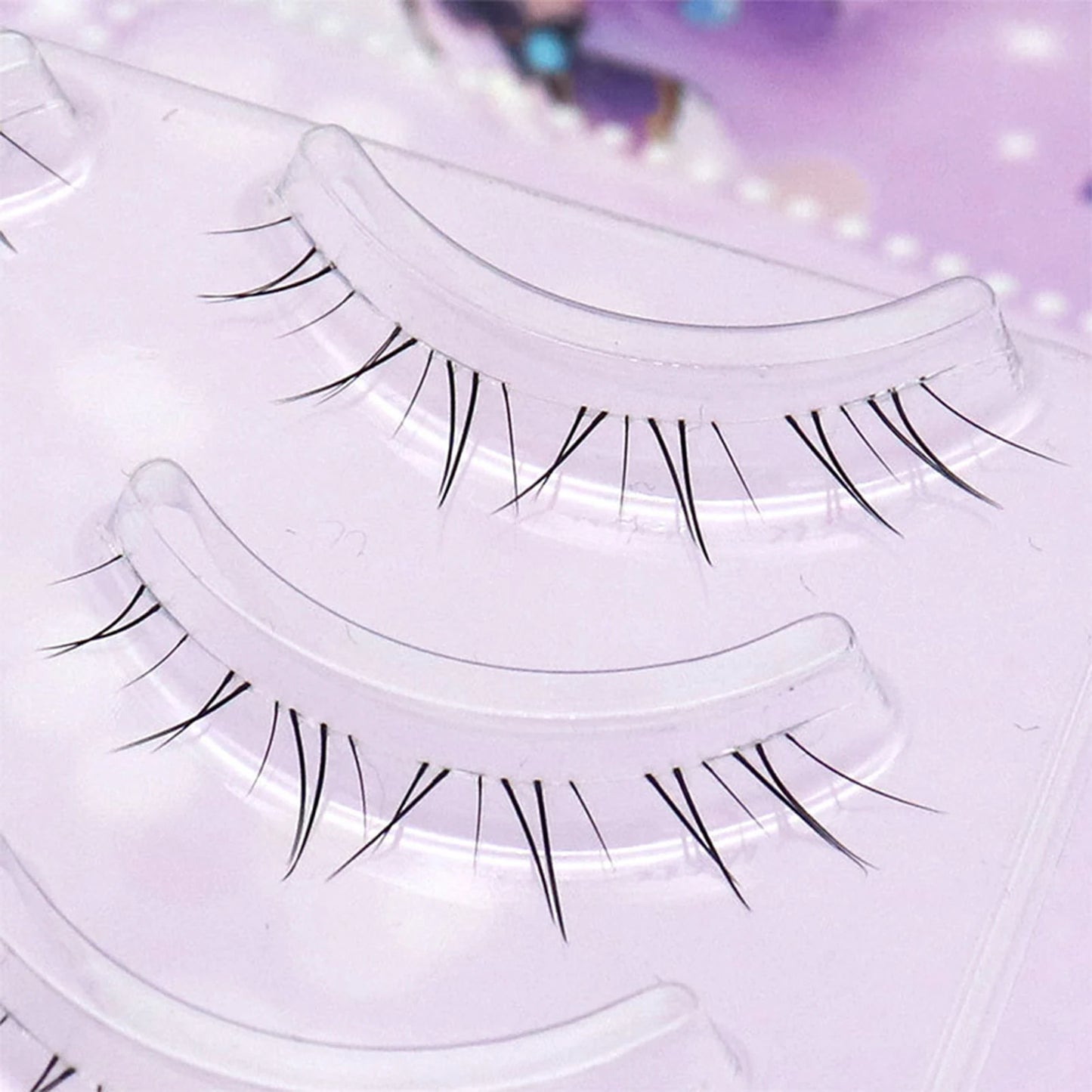 5 Pairs 4-8mm Antique Cartoon Lower False Eyelashes Wispy Cluster Natural Daily Eyelash Extensions For Beauty Eye Cosplay Makeup