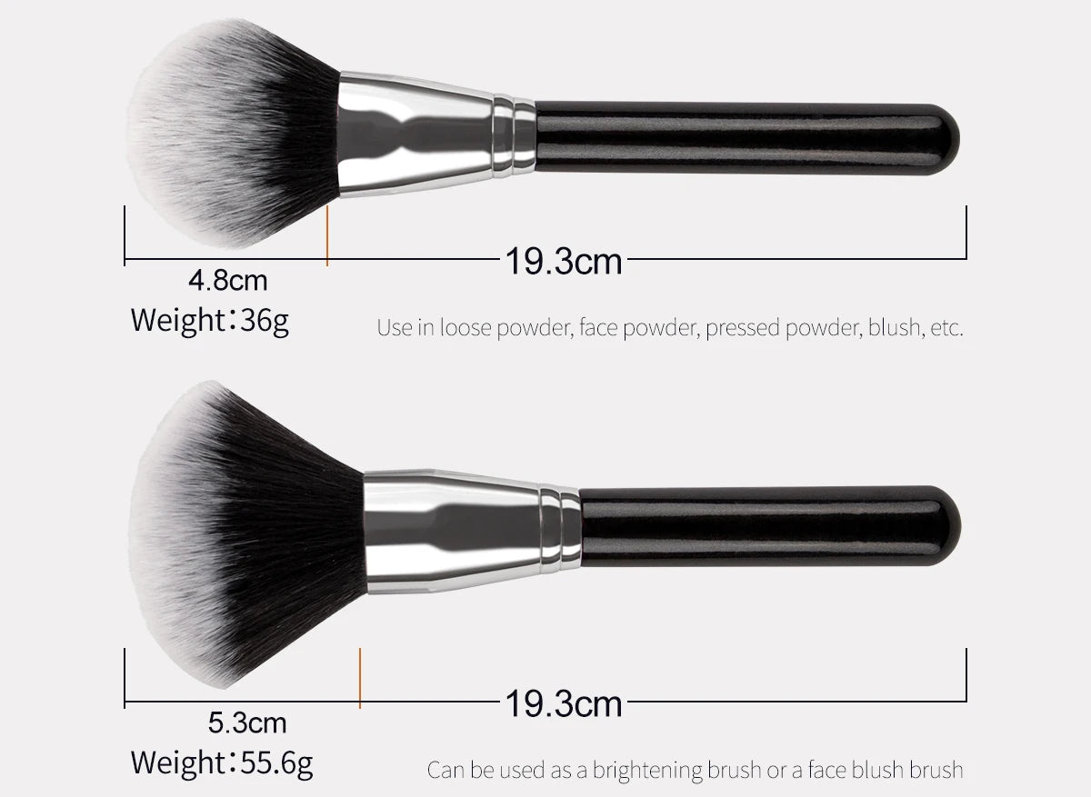 Professional 40Pcs Makeup Brushes Set Soft Synthetic Bristle Powder Blending Contour Eyebrow Eyeshadow Fan Foundation Brush