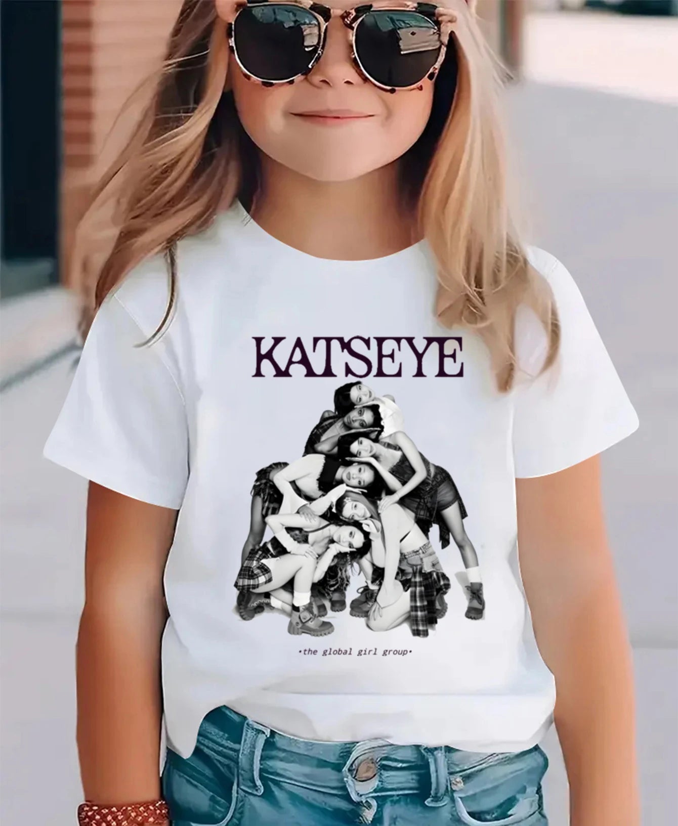 Summer Short Sleeve Tops Global Girl Group Katseye Graphic T Shirt Kids Casual Cotton T-shirt Baby Girls Tshirt Toddler Boys Top