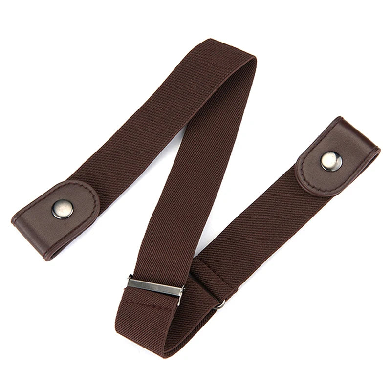 Buckle-Free Waist Belt For Jeans Pants,No Buckle Stretch Elastic Waist Belt For Women/Men,No Hassle Belt
