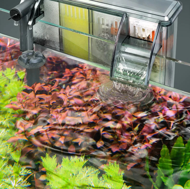 Powerful Aquarium External Filter Wall Mounted Fish Tank Filter Barrel Efficient Water Purification And Circulation System
