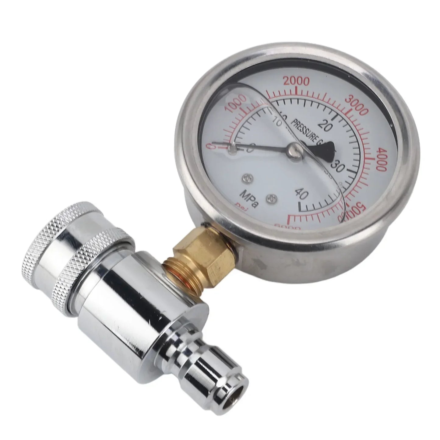 Pressure Washer Gauge 6000psi High Pressure 3/8in Quick Connect Parts Accessories Pressure Washer Parts Accessories