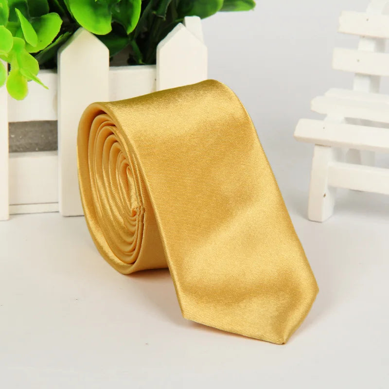 5cm Men tie silk polyester necktie classic formal solid plain pink black sage wedding party gift Slim Skinny women tie  cravatte