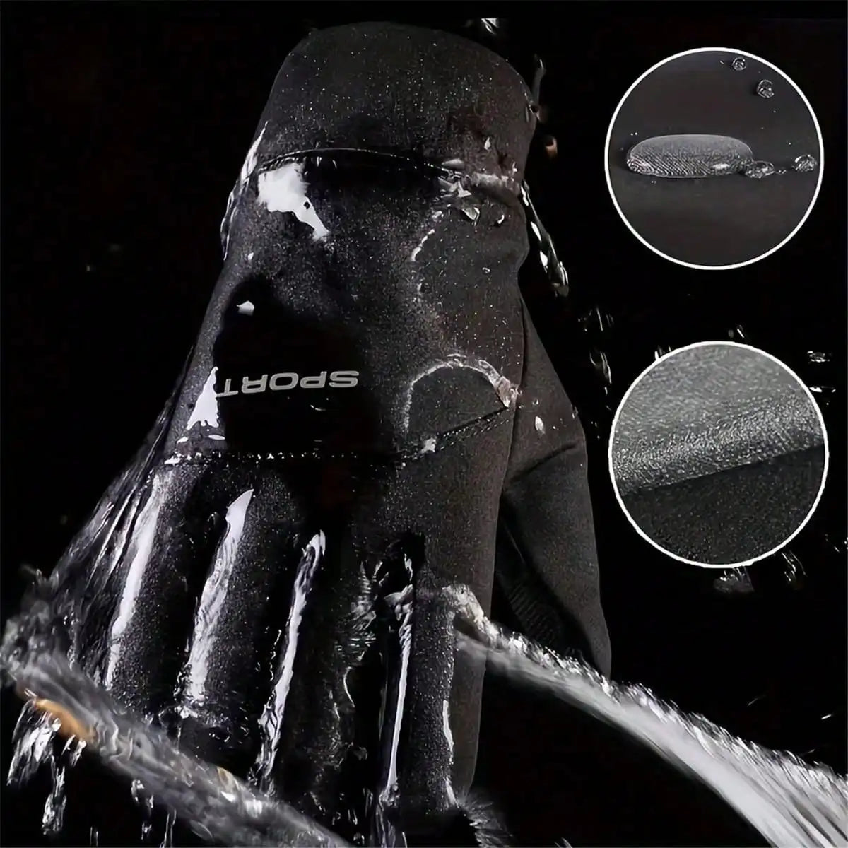 Outdoor hiking and camping gloves for hand warmers, suitable for sports, cycling, skiing, and touch screen waterproof gloves