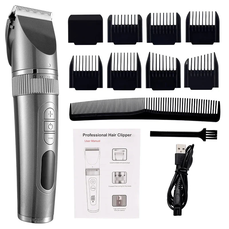 Hair Clipper Professional Hair Trimmer Barber Hair Cutting Machine Electric Shavers for Men Beard Shaving Razor Beard Trimmer