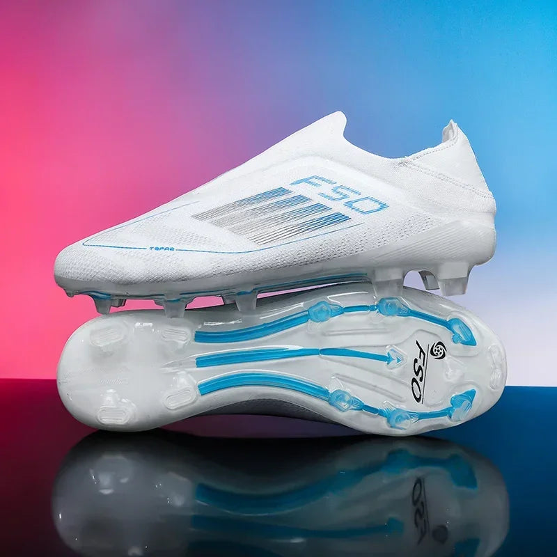 Men Football Boots Training Soccer Shoes FG Ultralight Long Spikes Breathable Drop Shipping Match Sport Cleats Indoor Sneakers