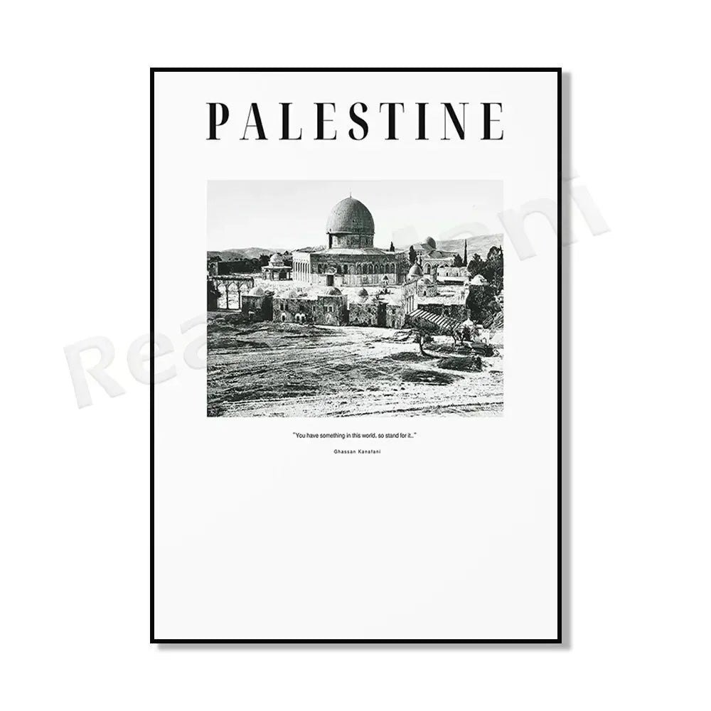 Palestine Poster Palestine Map Road Map Ramallah Black and White Print Bethlehem Palestine Map Palestine Travel Poster