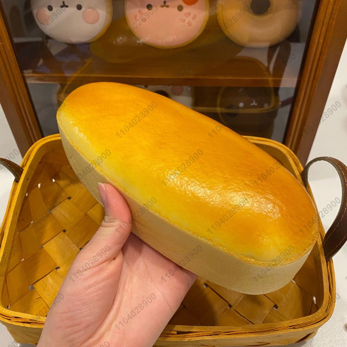 Cheese Cake Squishy Toy Slow Rising Long Cheese Bread Cake Slow Rebound Squeeze Food Stress Release Hand Relax Toy Gift