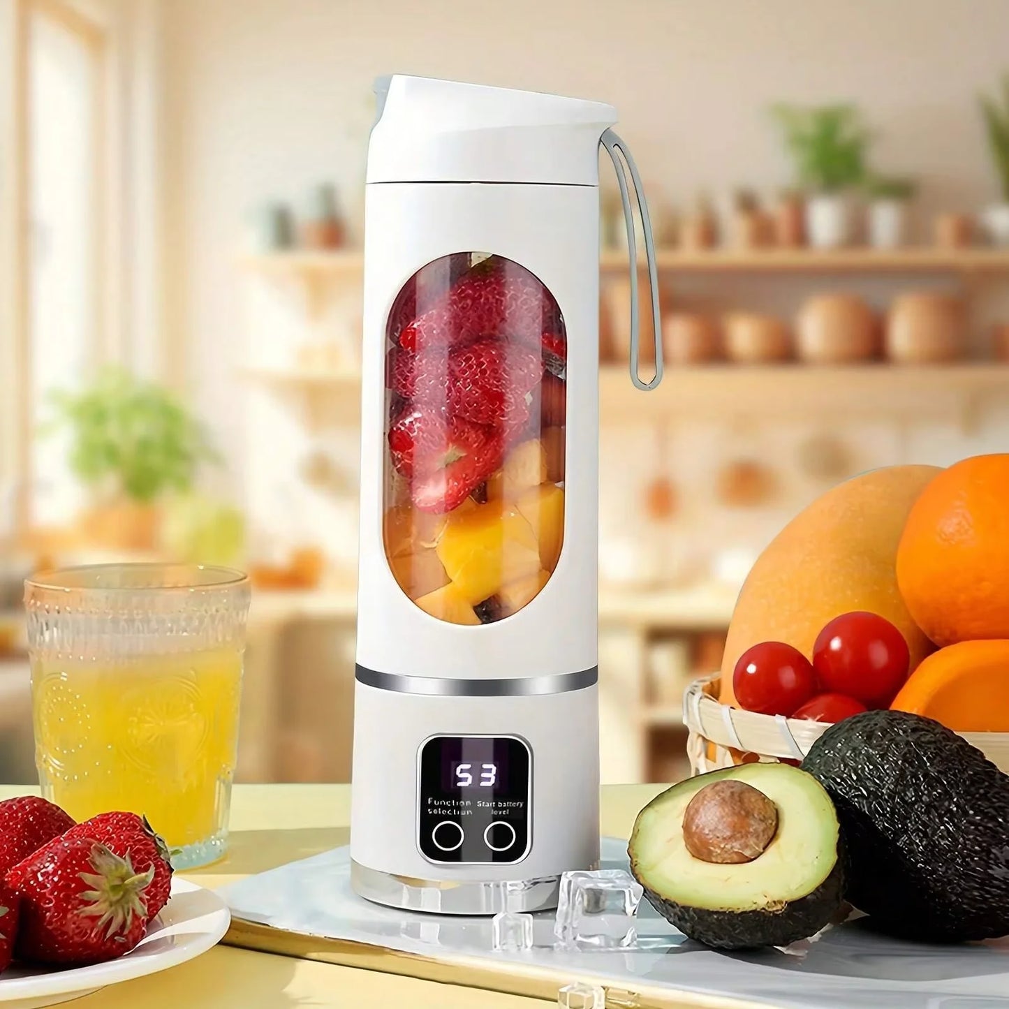 Portable Mini Electric Blender USB Rechargeable Smoothie Maker Fruit Juicer Milkshake Blender For Travel Office Outdoor Use