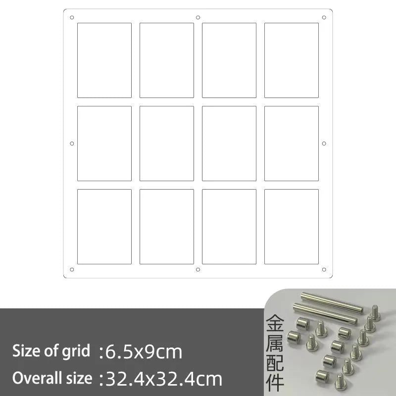 Acrylic Polaroid Frames,Clear Desk Floating Picture Frame for Fujifilm Instax Film,Family and Wedding Collage Picture Frames