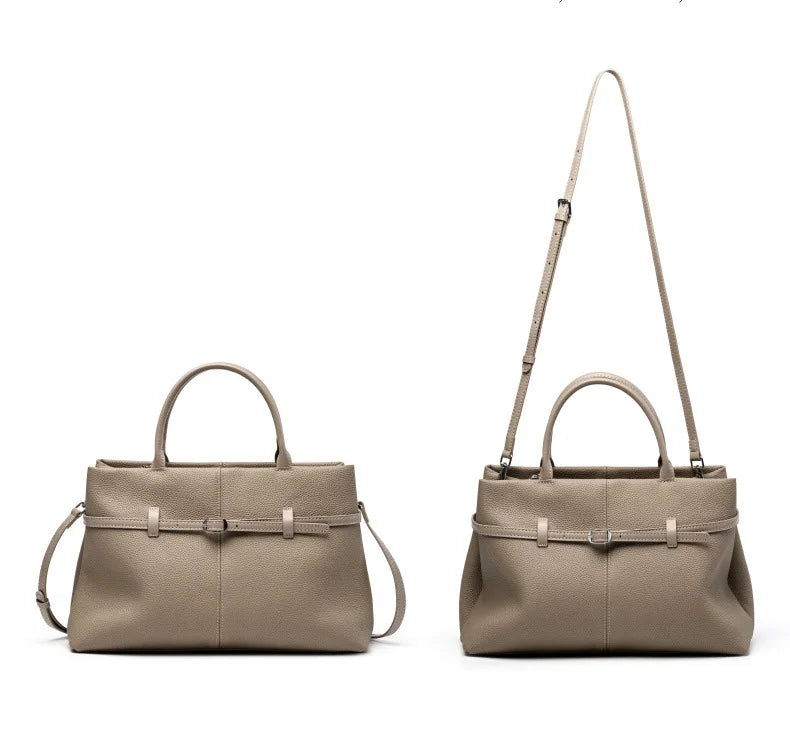 Women's Bags 2025 Genuine Leather Large Capacity Office Commuting Designer Inspired Tote Shoulder Bag Luxury Handbags for Women