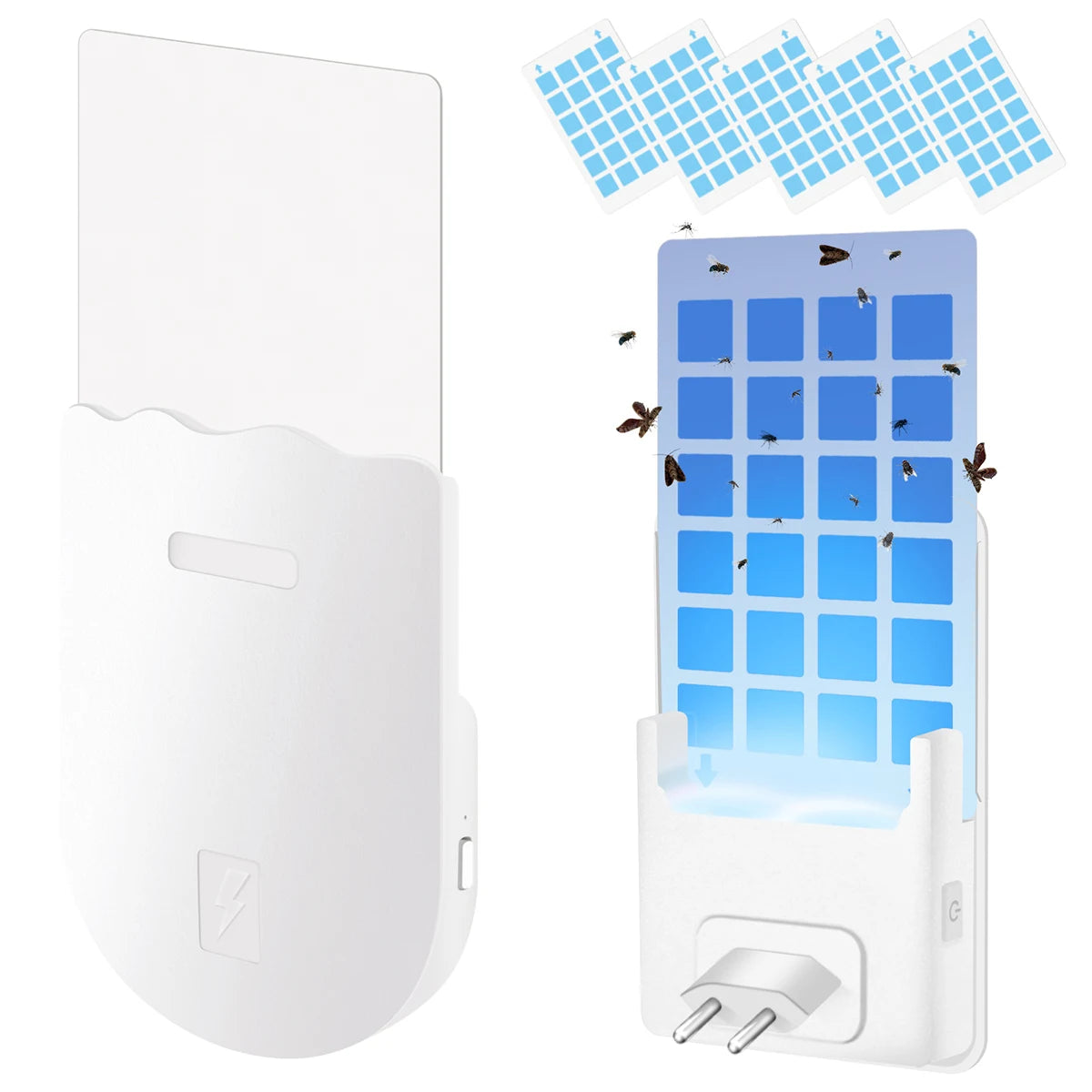 Adhesive Board Mosquito Killer Lamp, Indoor Non-toxic Adhesive Trap, Multifunctional Flying Insect Trap With Small Night Light