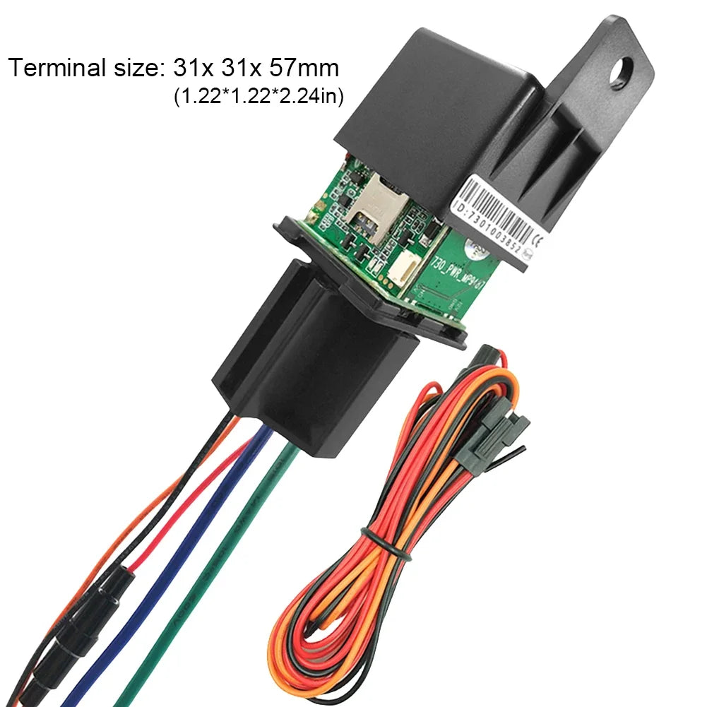 Car Relay GPS Tracker ACC Motorcycle Anti-theft Device Status Alarm GPS Positioner GNSS LBS Vehicle Positioning Device Sensitive