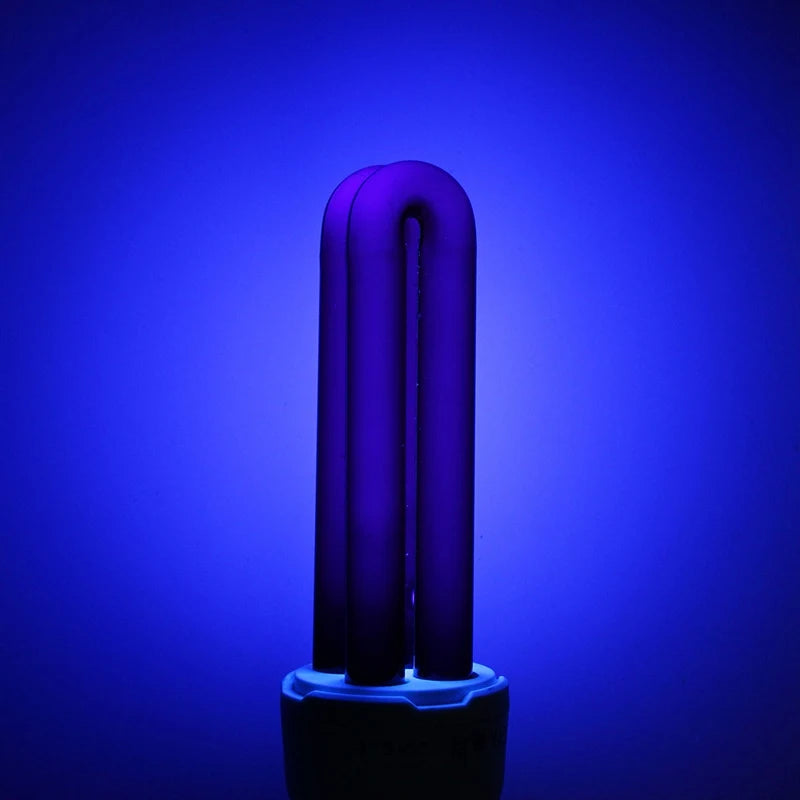15W 20W 30W 40W E27 UV Light Bulb AC220V  Straight Low Energy Ultraviolet Fluorescent Black Light CFL Violet  Detection Lamp