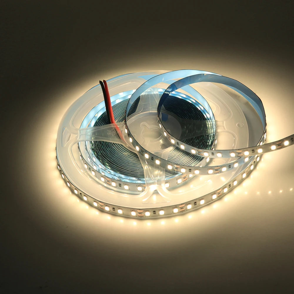 5M 10M LED Light Strips 12V 24V SMD 2835 120 240LEDs/m Home Lamp Strip Flexible LED Ribbon Tape Soft Lamp Bar 3000K 4000K 6000K