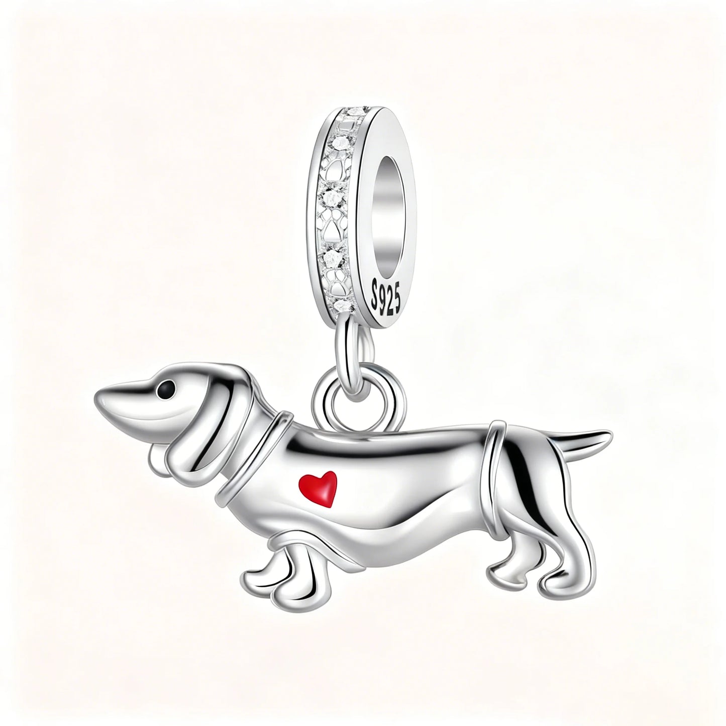 925 Sterling Silver Girl Holding Dog Charms Beads Fit Original 925 Bracelet Making Gift for Woman Jewelry Diy Fashion Pendant