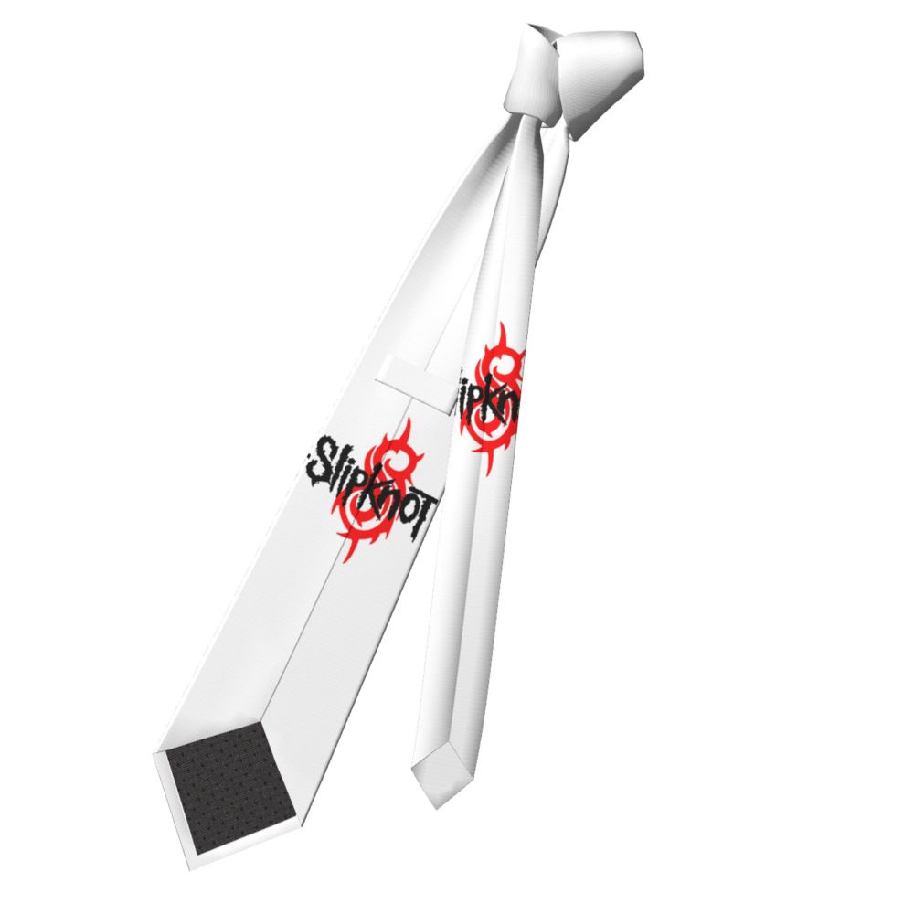 Slipknots Neckties Men's Customized Silk Heavy Metal Rock Music Gift Neck Tie for Office