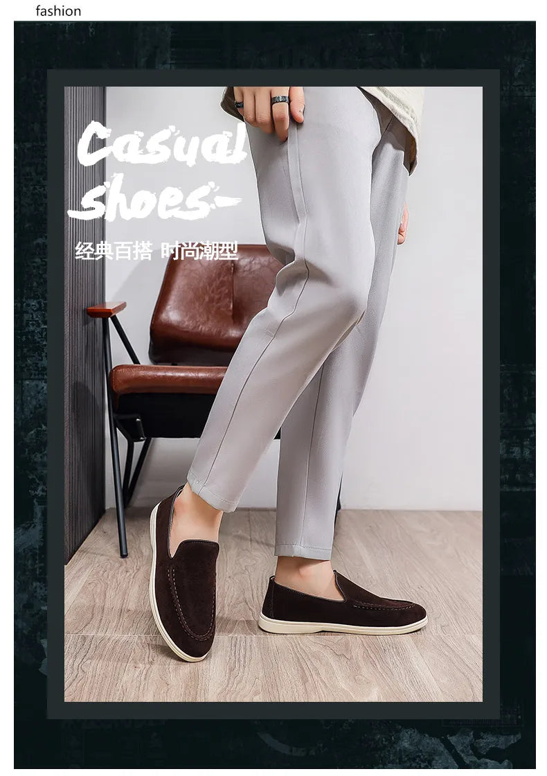 Men Casual Shoes Formal Man Loafers Leisure Walk Tassel Moccasins Italian Breathable Slip on Male Boat Shoes