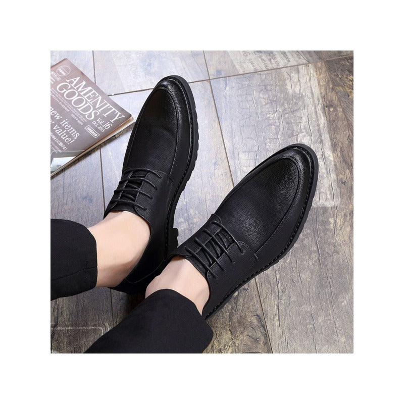 Men's Formal Dress Shoes Simple Lace-up Style