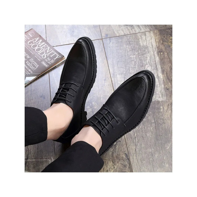 Men's Formal Dress Shoes Simple Lace-up Style