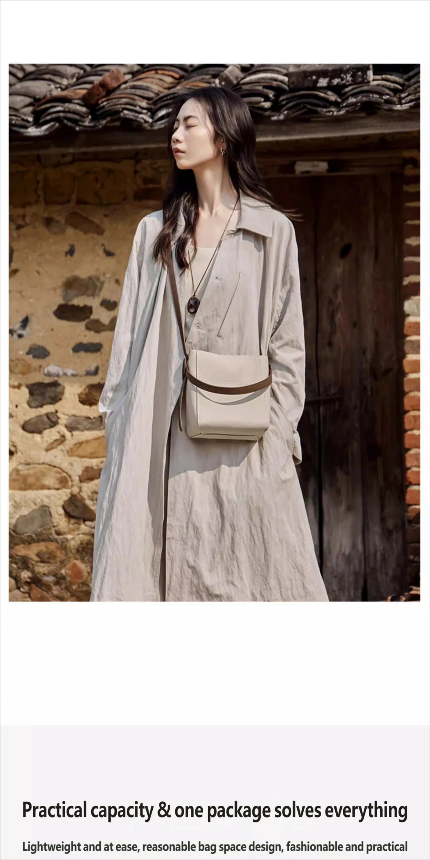 Women's Bags 2026 New Trendy High-End Fashion Small Bucket Bag Women's Crossbody Bag Women's Genuine Leather Handbag