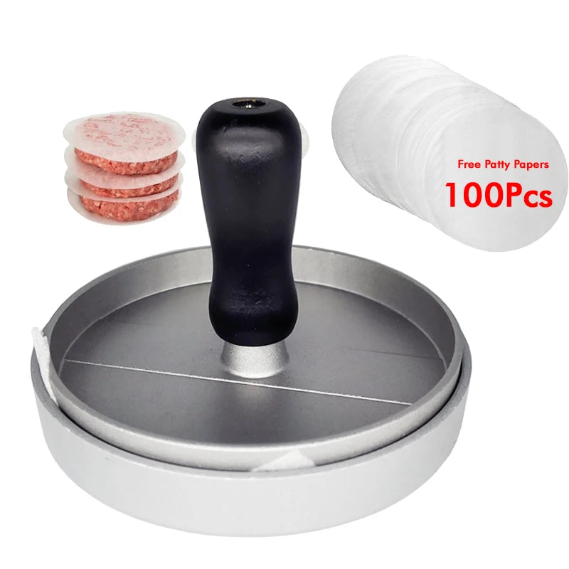 Burger Press , Patty Maker Aluminum Non-Stick Hamburger Mold