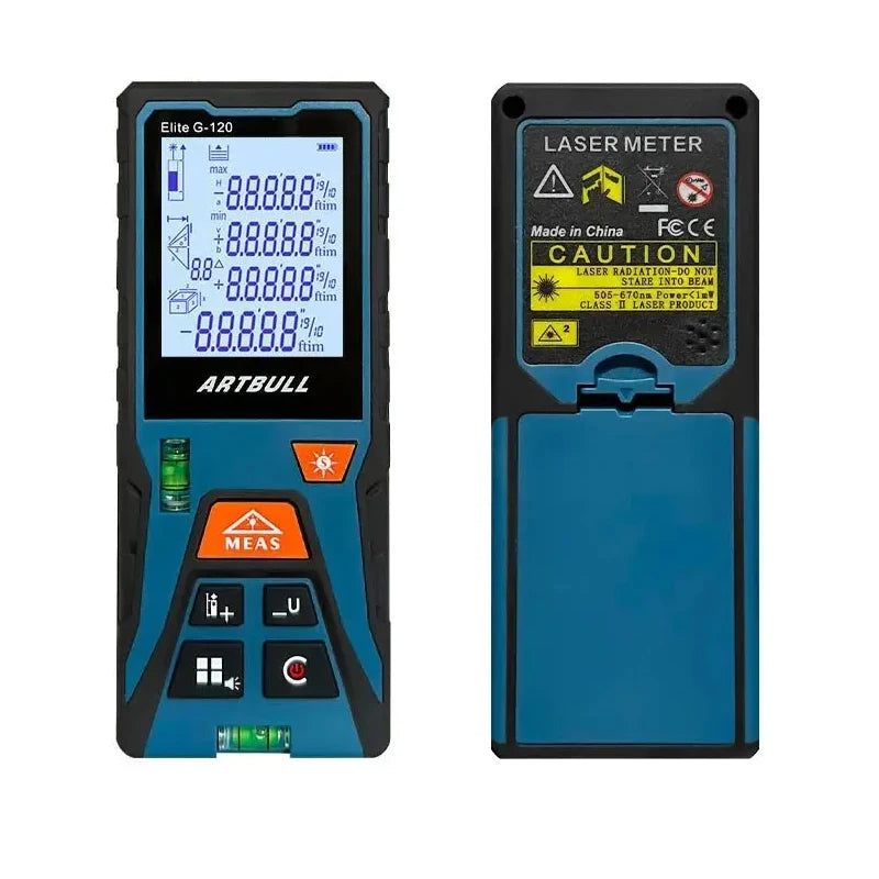 ARTBULL Digital Green Laser Tape Measure 50M Laser Distance Meter Rangefinder With Horizontal