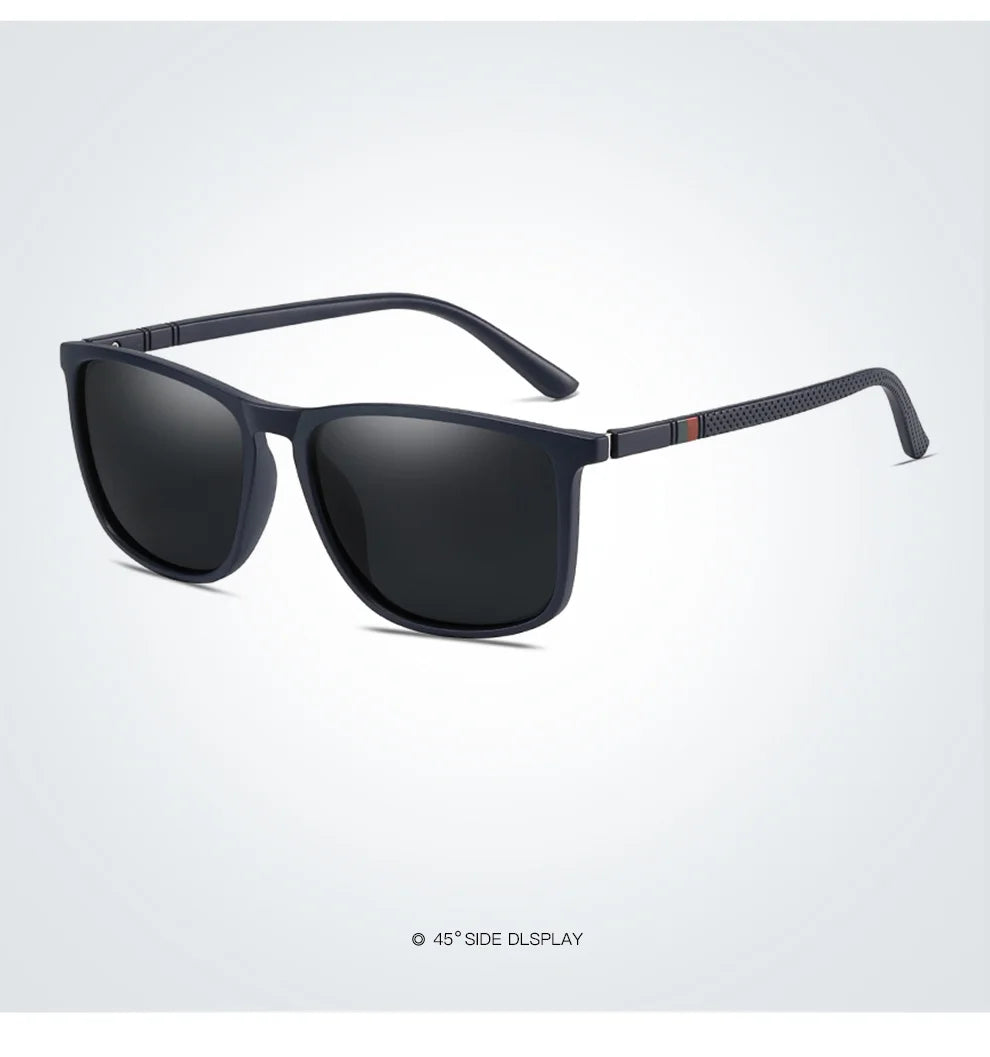 Luxury Men Women Driving Travel Polarized Sunglasses Fashion Brand Design Square Vintage Sun Glasses TR90 Frame Eyewear UV400