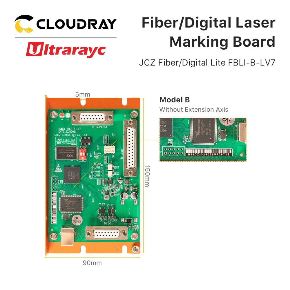 Laser Marking Board JCZ LV7 Laser Control Card Ezcad Software for 1064nm 355nm 10600nm Fiber UV Co2 YAG Laser Marking Machine
