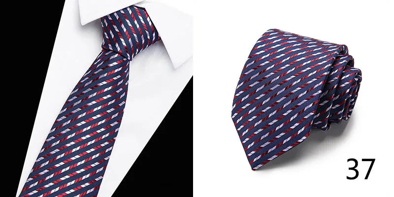 Hot Sale Necktie Man 7.5 cm Silk Tie Solid Color Gravatas Suit Accessories Fit Wedding Holiday Party