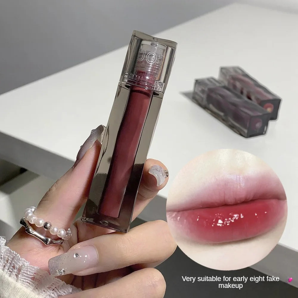 Moisturizing Mirror Lip Glaze Waterproof Sweatproof Long Lasting Lip Gloss Non-stick Cup Easy To Apply Liquid Lipstick Cosmetics