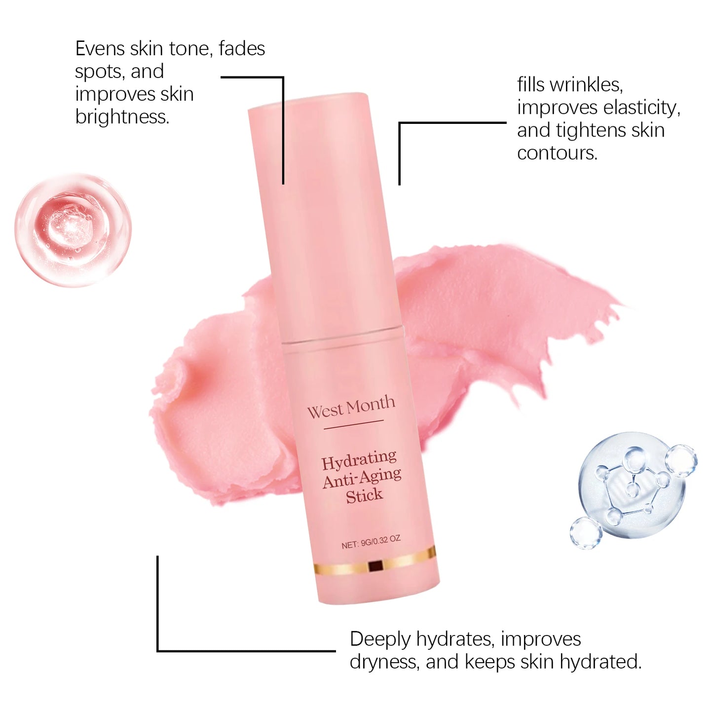 Moisturizing Multi Balm Stick Wrinkle Bounce Collagen Improving Wrinkle Universal Cream Dull Hydrating Stick Korean Skin Care