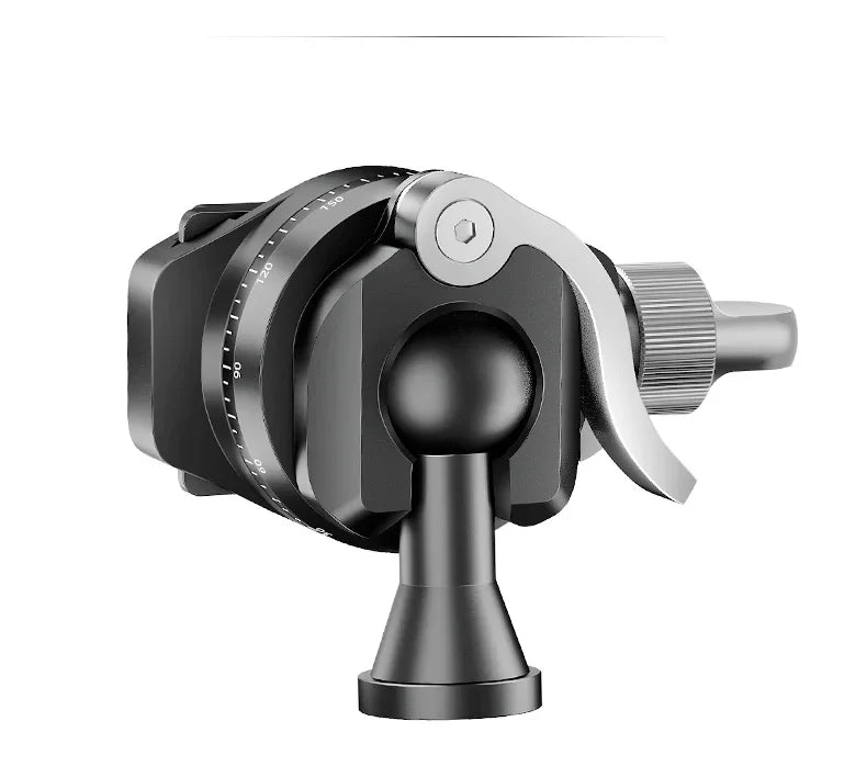 SLR camera panoramic spherical gimbal 360 degree rotating metal gimbal projector gimbal With quick release plate