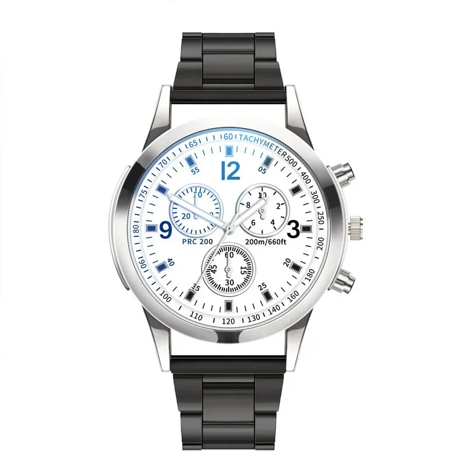 New Men Watches Luxury Band Round Watch Fashion Blu-ray Roman Watch for Man Relojes Para Hombre שעון ספורט Часы Мужские Наручные