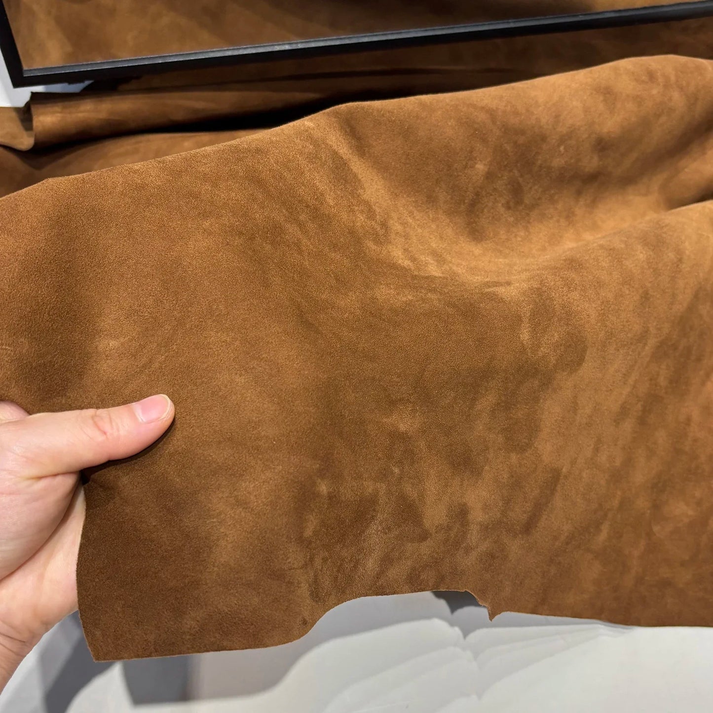 Oversized Brown Suede Women Jacket Real Sheepskin Leather Coat 2026 Loose Outwear