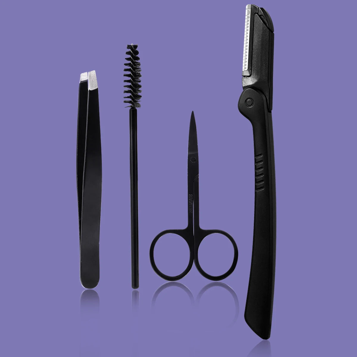 4/5/7/8pcs Eyelash Tool Set, stainless steel eyebrow trimmer, eyebrow trimmer and hair remover, suitable for both men and women.