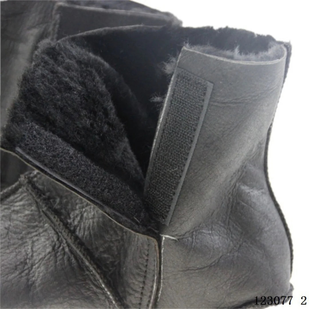 Men's Women's Unisex Real Halal Sheep Skin Leather Black Floor Socks Khuffs Hajj Umrah with Fleece Lined
